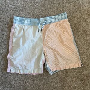 Kids J. Crew Seersucker Swim Shorts